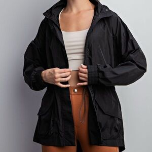 XL Rae Mode Windbreaker Jacket, Black, New in Package
